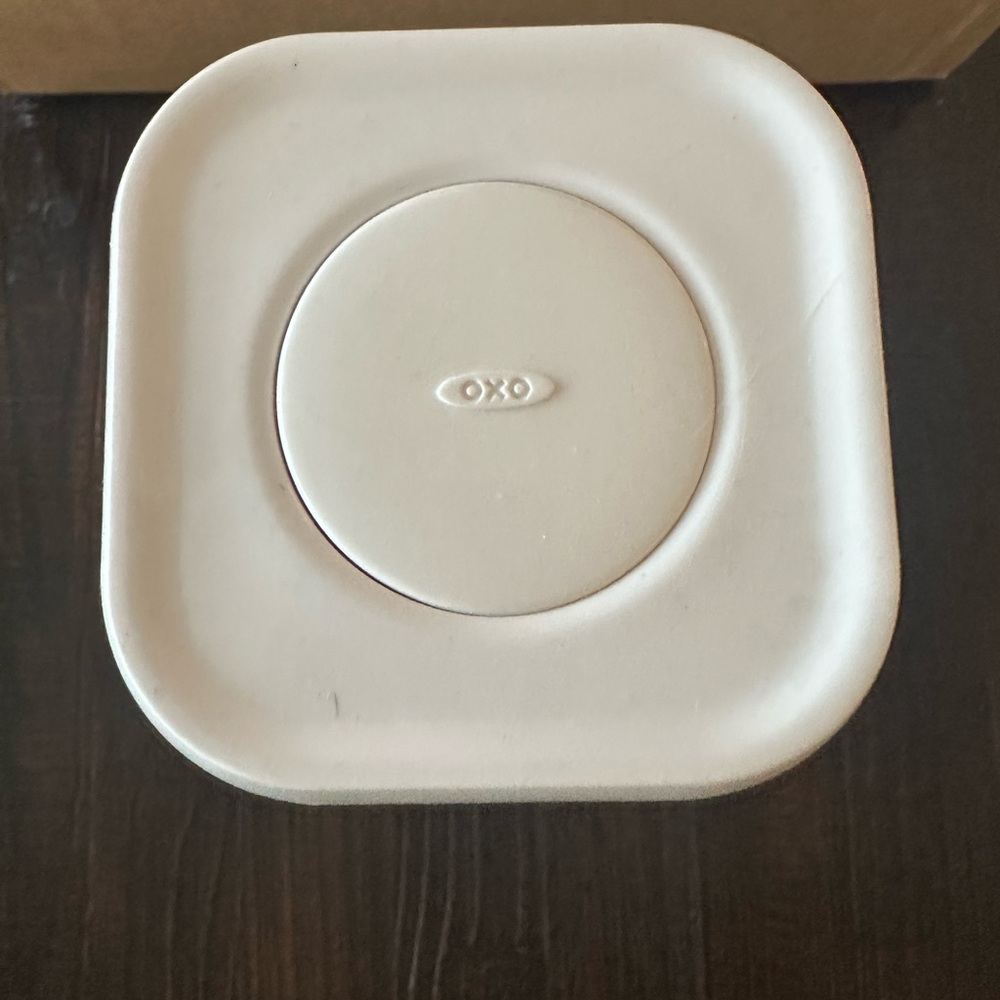 Clear OXO food storage plastic